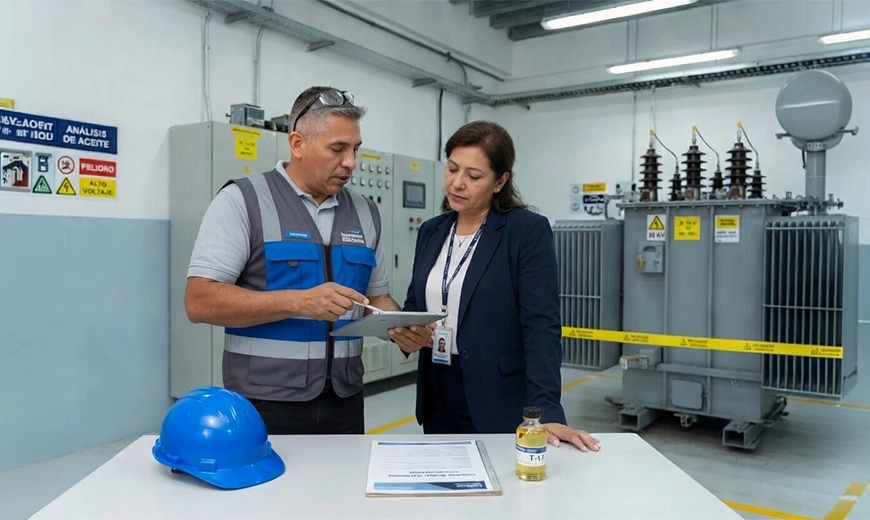 Técnico de SM Ingeniería instalando red de gas natural